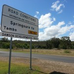 Springsure Tambo Road sign
